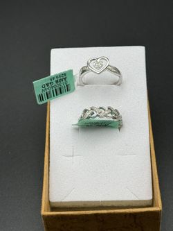 Diamond And Silver Rings 