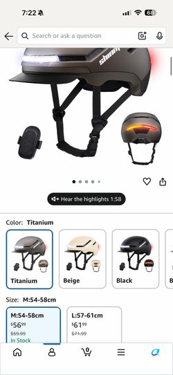 Bike helmet with turn signals
