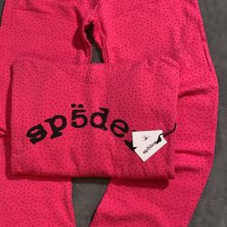 Pink Vvs Sp5der Set/Hoodie 
