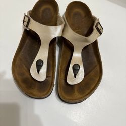 Cream Birkenstocks Slipper Size 39