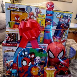 Spidey Man Easter Gift Basket Bundle 