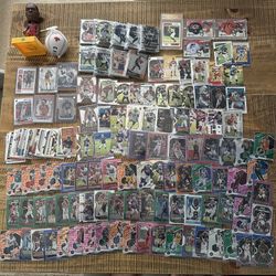 Large Bundle Of Sports Cards Basketball Football Autographs Rookies Colored Variations Inserts Baseball Bobble head