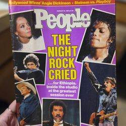 Vintage People Weekly Magazine ( February 25, 1985)  The Night Rock Died