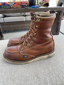 THOROGOOD AMERICAN HERITAGE 8" TOBACCO MOC TOE WORK BOOTS
