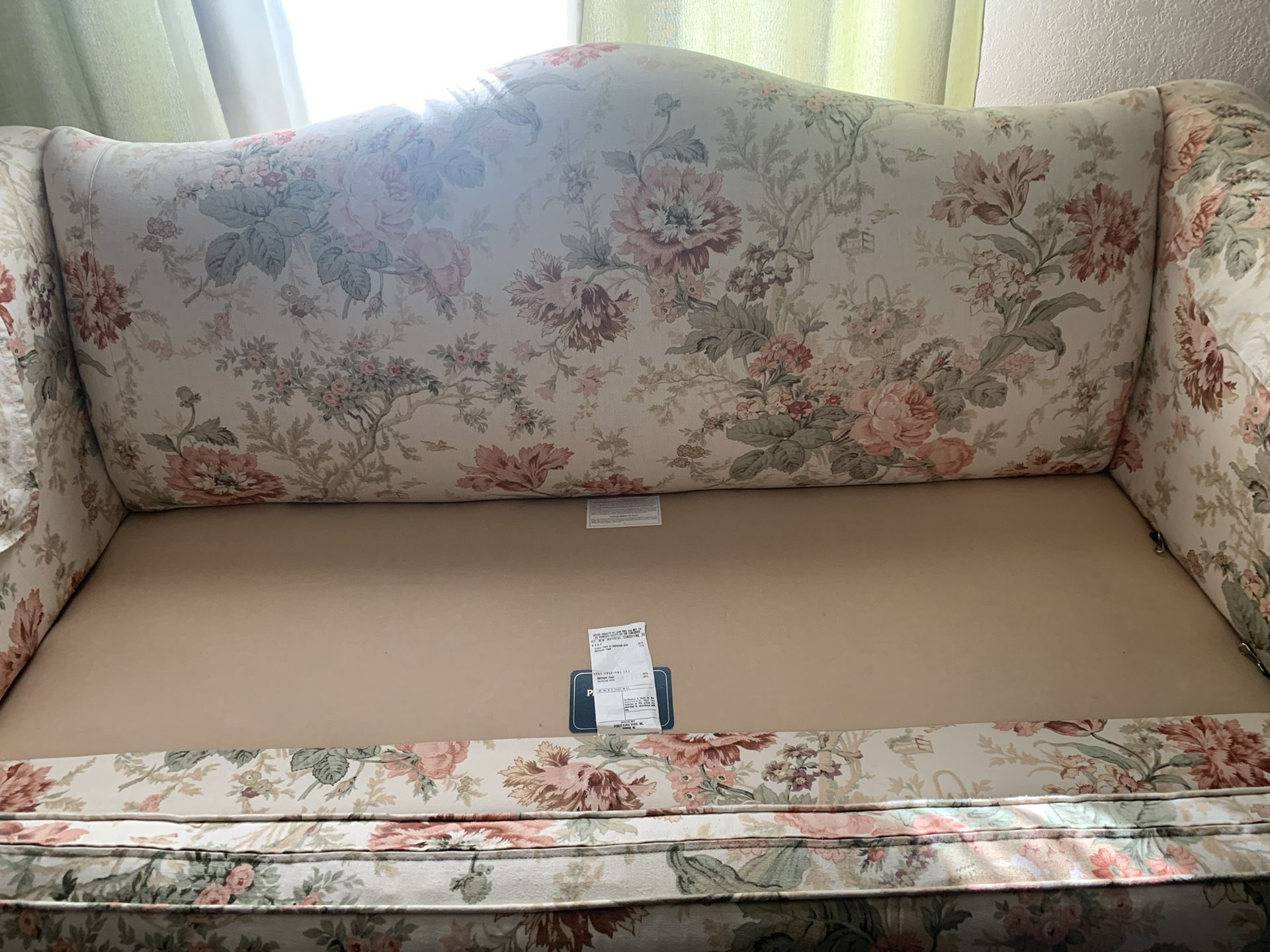Vintage Floral couch Two Seater Sofa 