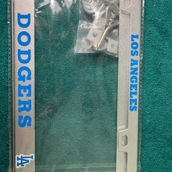 2 Pack License Plate Frame Compatible Dodgers 