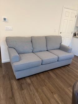 Blue/grey couch