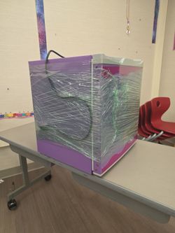 1.6 cu. ft. Mini Fridge in Purple with Freezer