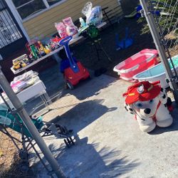 Yard sale today until Sunday