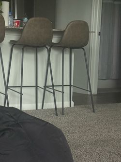 Barstools and side table