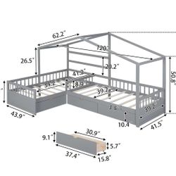 Kids Corner Twin Bed