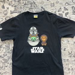 Bape Baby Milo X Star Wars Mandalorian Shirt