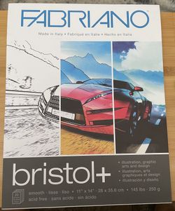 Fabriano Bristol+ Pad 11” x 14”, 20 sheets