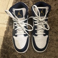 Air Jordan 1 Mid Obsidian Kids