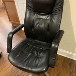Leather Office  Chair With Wheels 