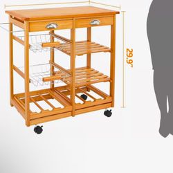 TABLE KITCHEN STORAGE CART 