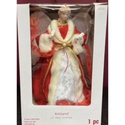 Ashland Angel LIT CHRISTMAS TREE TOPPER with 10 warm white lights