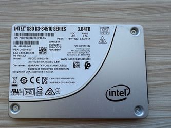 Intel SSD D3-S4510 3.84TB SATA 2.5" Enterprise Drive