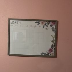 White Board Calendar 
