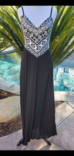 Black And White Long Dress