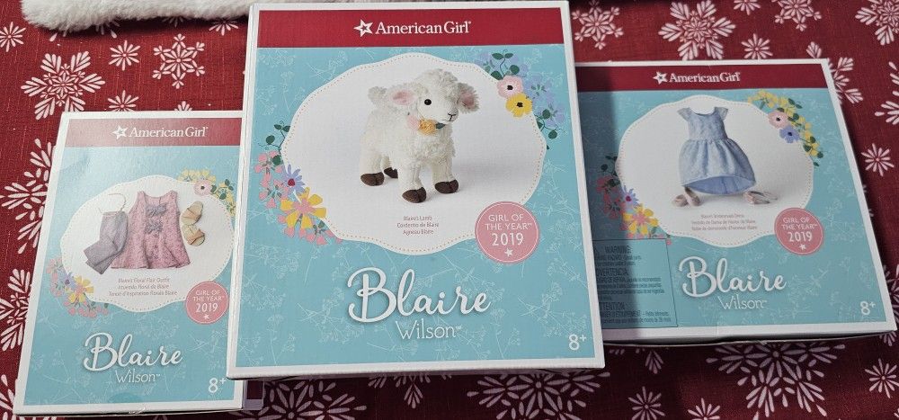 American Girl Doll Goat Blaire Doll Outfits And Lamb New