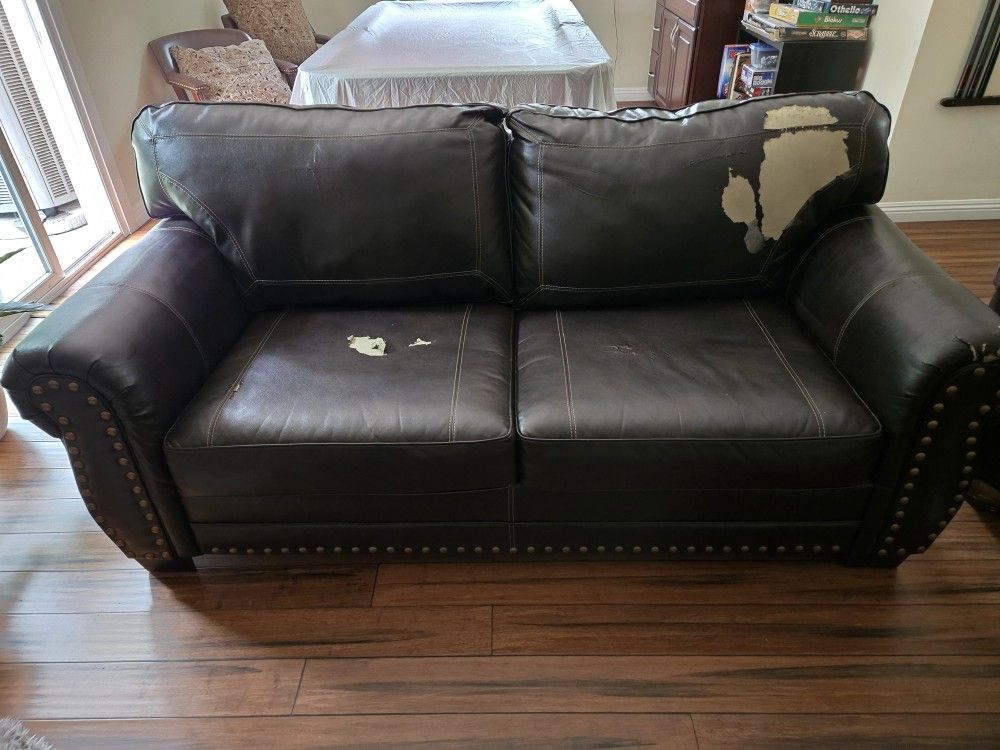 Leather Sofa Bed