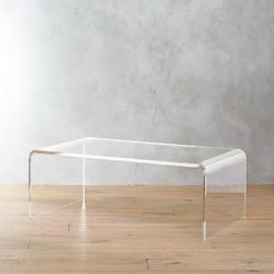 CB2 Acrylic Coffee Table