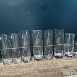 12 Centerpiece Assortment Glass Cylinder Vases 