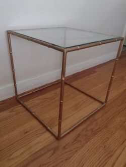 Vintage Faux Bamboo Mid Century Table