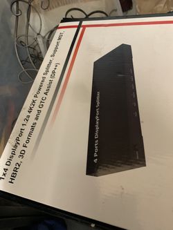 1 X 4 Display Port 1.2a 4k2k Powered Splitter