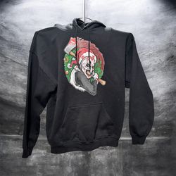Terrifier 3 Art the Clown Pullover Hoodie, no tags fits like a medium. 23” pit to pit, 26” length.