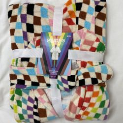 Pride Target Bathrobe Checked Multicolor XXL