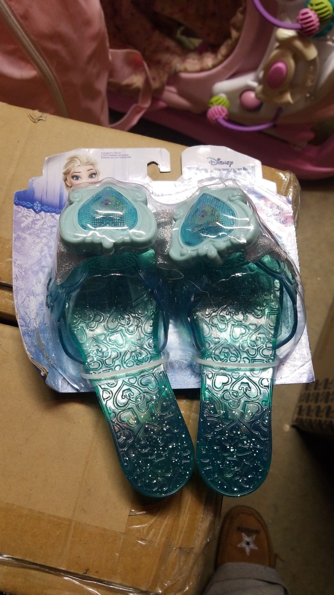 Frozen Elsa light up shoes