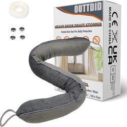 Door Draft Stopper 36 Inches Length x 4 Inches Width, Weighted Under Door Noise Blocker, Heavy Duty Under Door Draft Blocker Bottom Door Seal Noise an