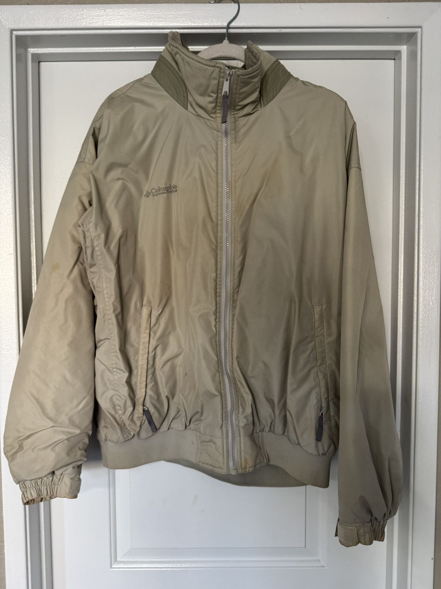 Vintage Columbia Sportswear Company Tan Bomber Jacket – Men’s L