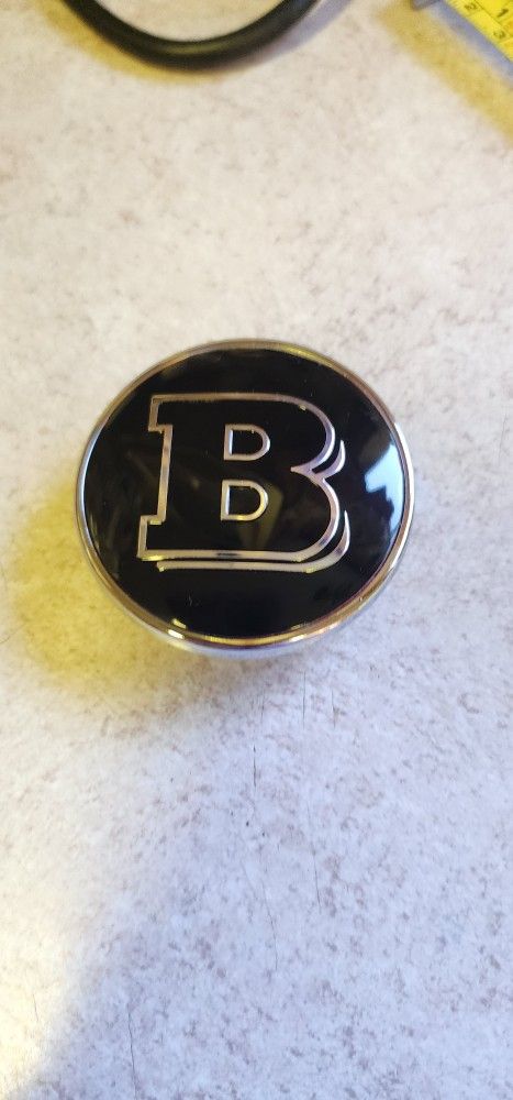 Mercedes Brabus B Hood Emblem 57mm. SWIPE LEFT for More Mercedes door lights,center caps avail  Sold Separately SHIPPING AVAILABLE 