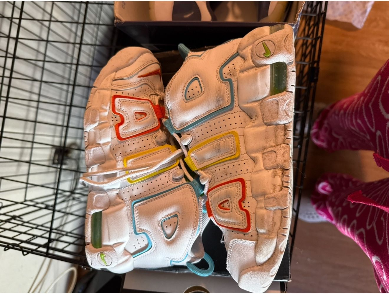 Nike Air More Uptempo GS 'White Rainbow'