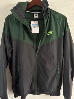 Nike Windrunner Jacket Gray and Green