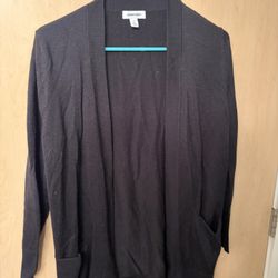 Nordstrom Black Cardigan Sweater 