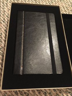 Black Notebook Swarovski Crystals in Gift Box