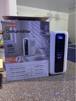 💧 Smart Dehumidifier w/ LED Lights & Auto Humidity Control ✨