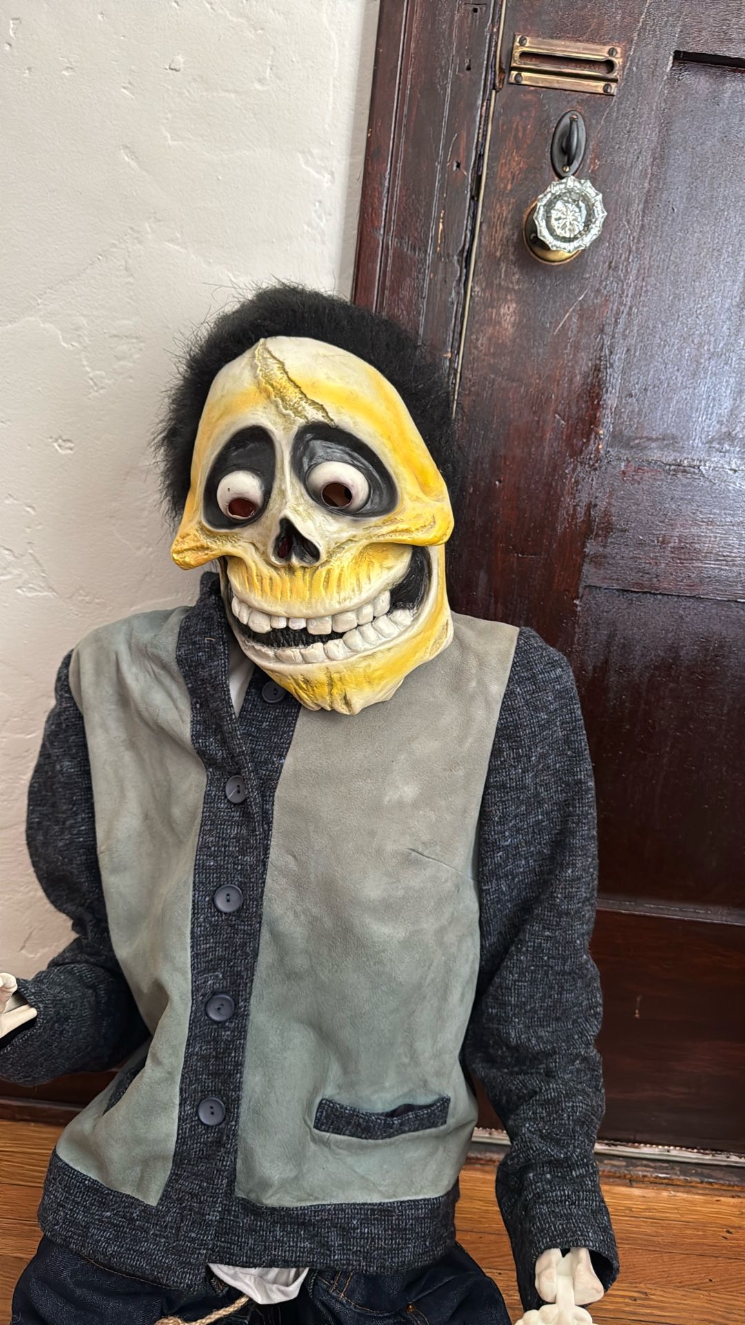 Rockabilly Skeleton For Halloween Or Day Of The Dead Decor