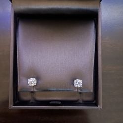 14k Lab Diamond Earrings 