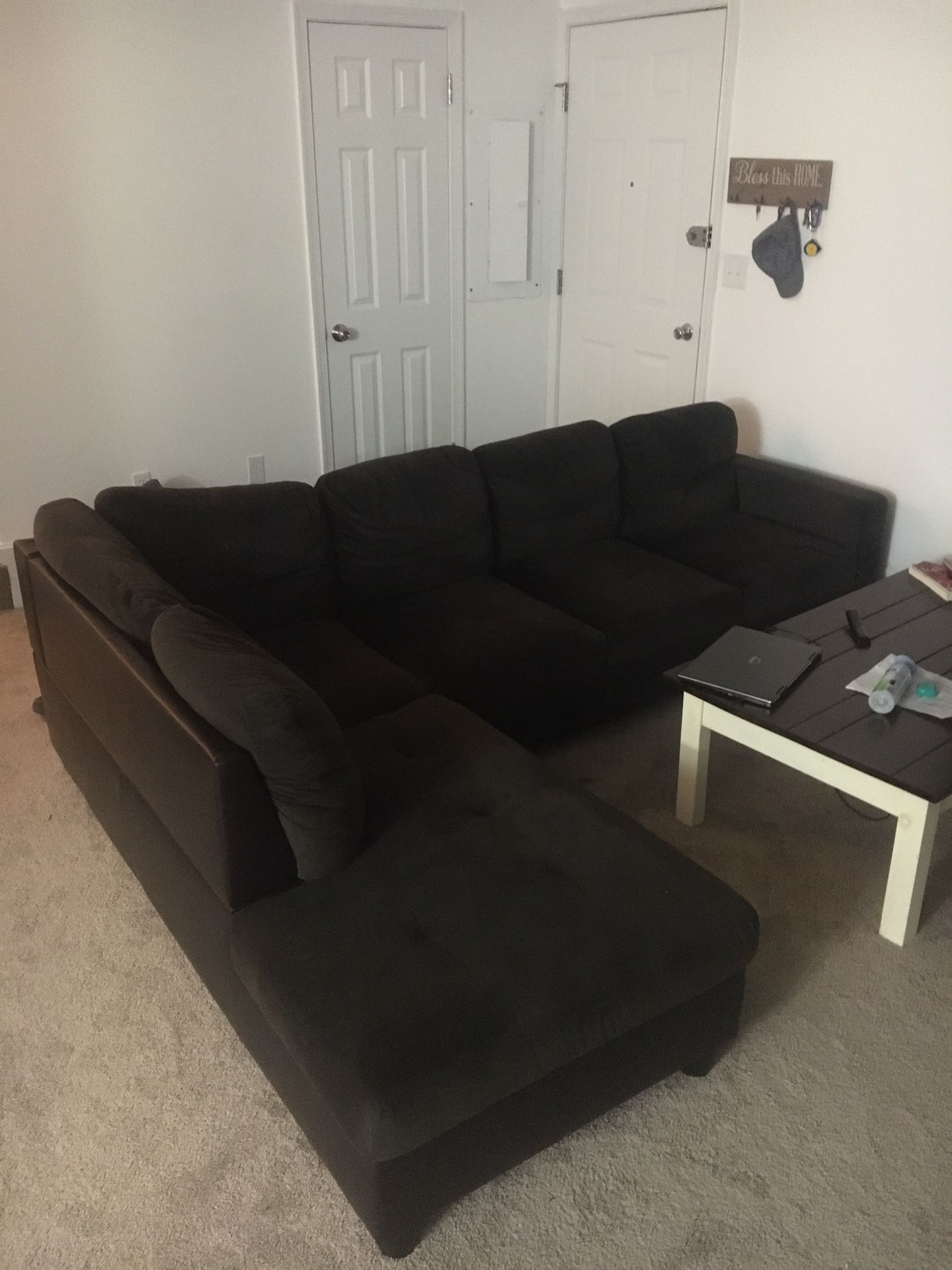 2 piece Sectional with ottoman