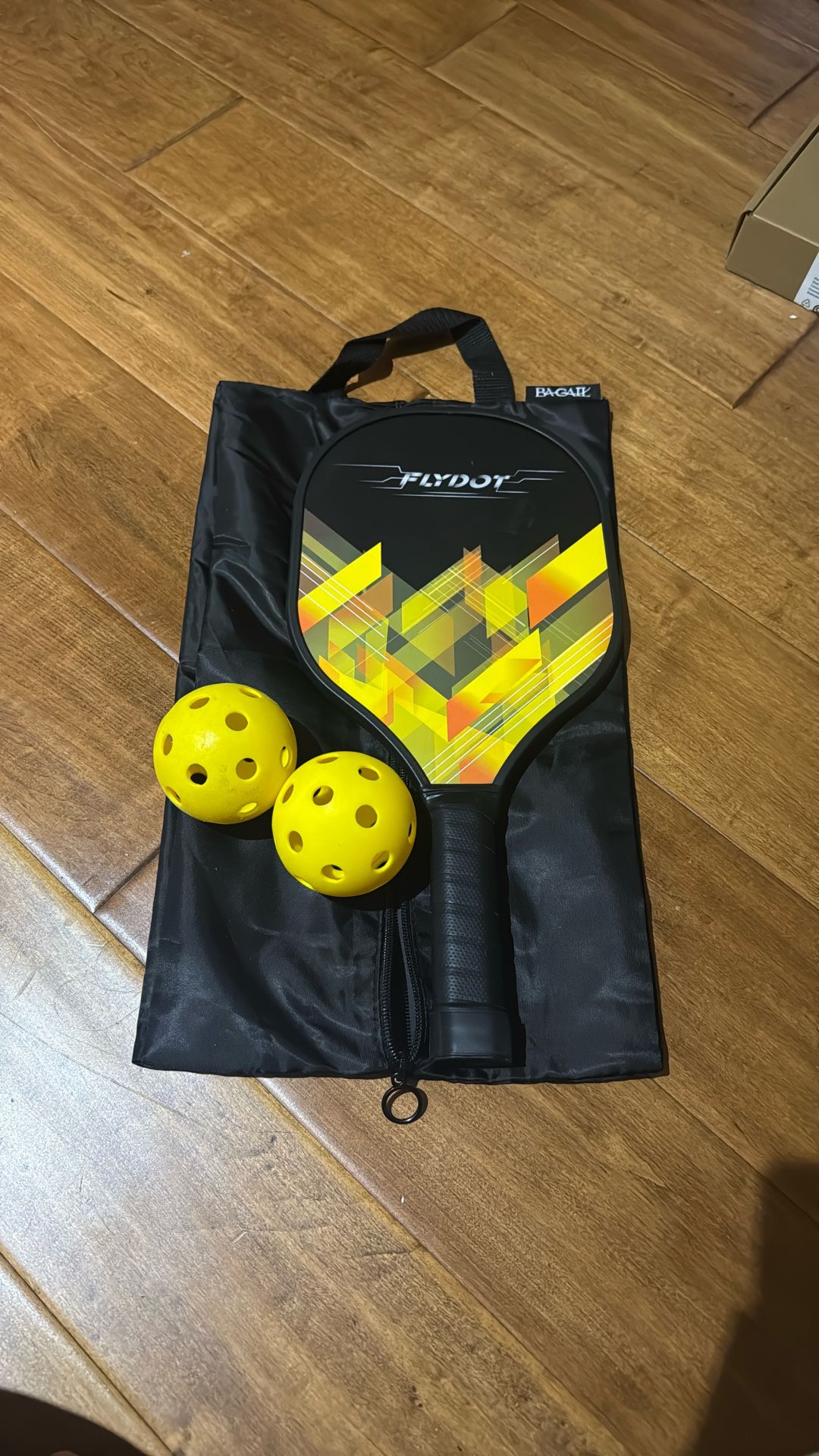 Pickle Ball With Baggie And Two Balls