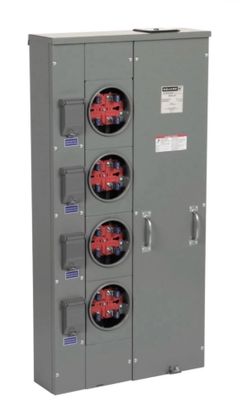 Square D  MP44125 Four Meter/Socket/Gang Electrical Panel
