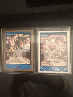 2007 Votto And Kershaw Bowman Draft