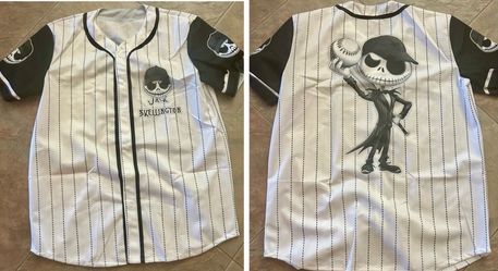 New XL Jack Skellington Baseball Jersey