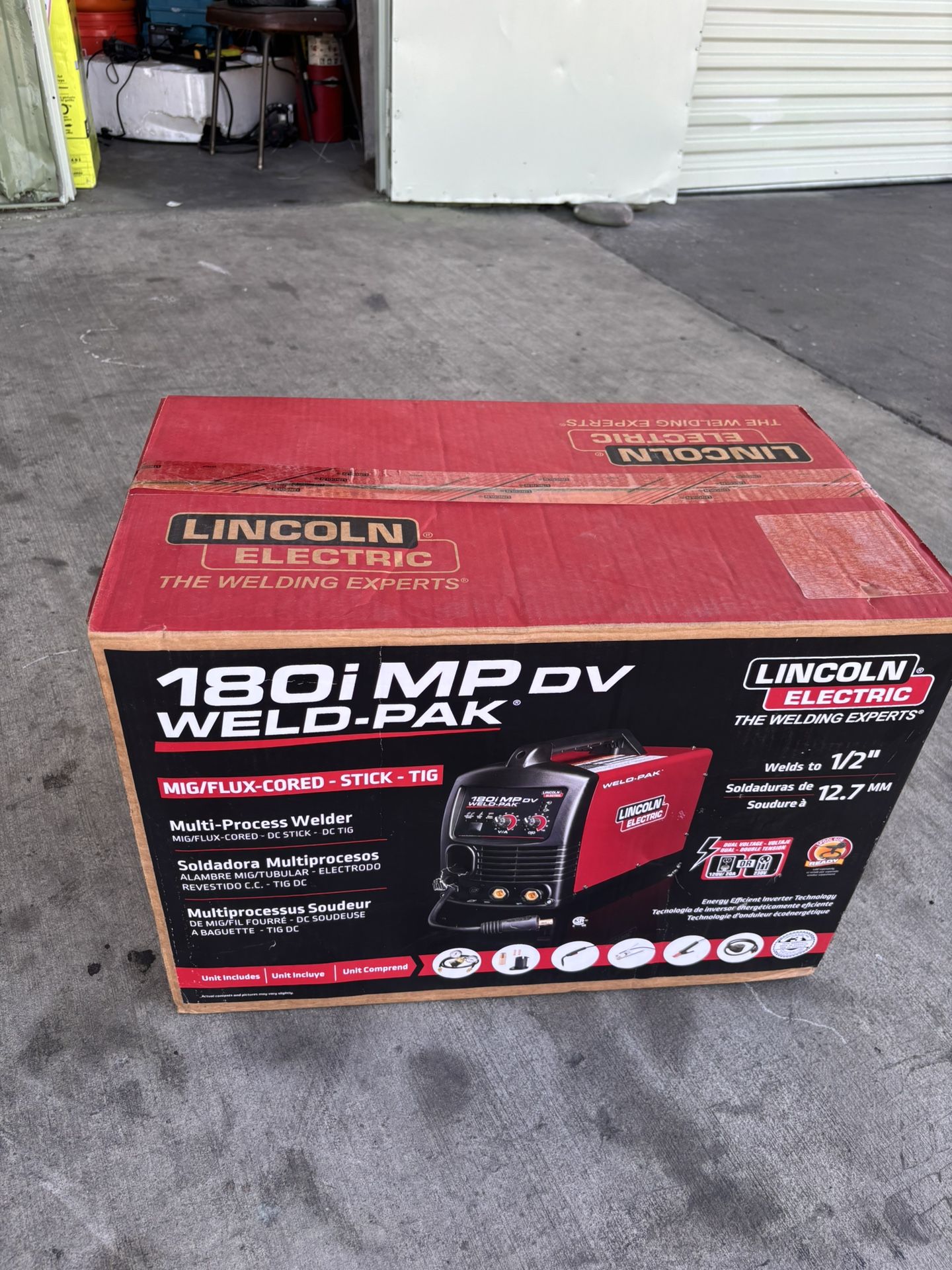180 Amp Weld-Pak 180i Multi-Process Stick/MIG/Flux-Core/TIG, 120V or 230V Aluminum Welder with Spool