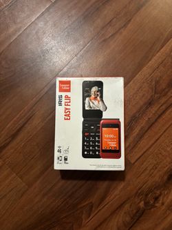 Consumer Cellular Iris Easy Flip, Red